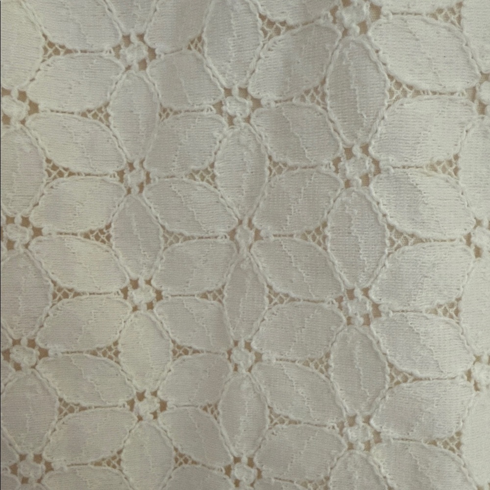 Juicy Couture Eyelet Cream Sleeveless Dress with Bow - Picture 4 of 5